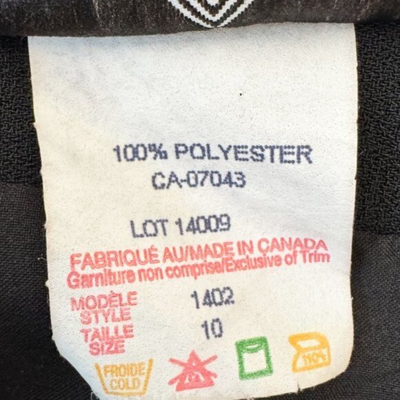 ***SOLD*** Vintage 90s Black Office Pencil Midi High Waist Skirt - Classic Style - Picture 6 of 6